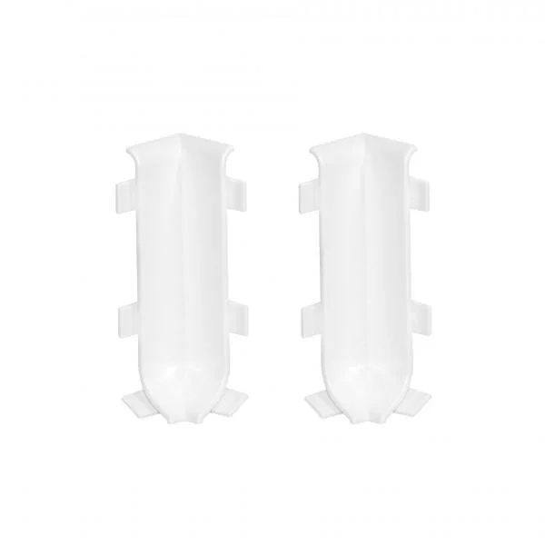 Cezar LP59 White internal corner for AL skirting board 59 mm (2 pcs per pack)
