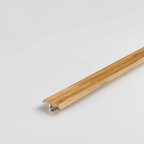 3-in-1 vinyl transition profile, Oak Memory natural, 1 m long, 48 mm wide
