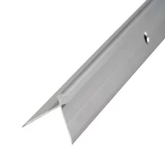 Profil AL schodový hríbikový skrutkovací k vinylom Cezar Z3LVT 5mm elox Striebro 01 2,7 m