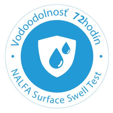 Podlahy Egger Design GreenTec ma vysoko odolný povrch proti vode. Podľa testov asociácie NALFA vyšiel s najlepšími výsledkami a povrchová odolnosť podláh je až 72 hodín.
