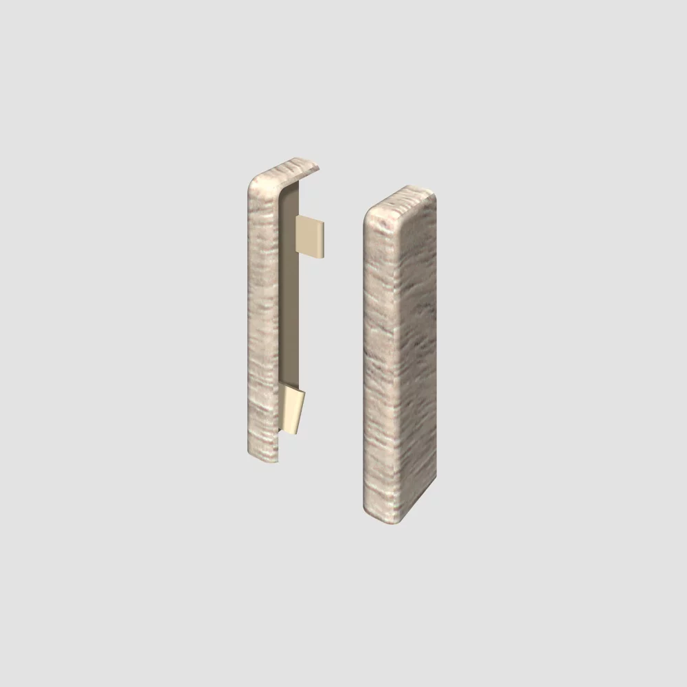 Elements Egger 58 "cubical" Grey Ash – Left+Right end pieces 1839896 (1+1 pcs/pack)