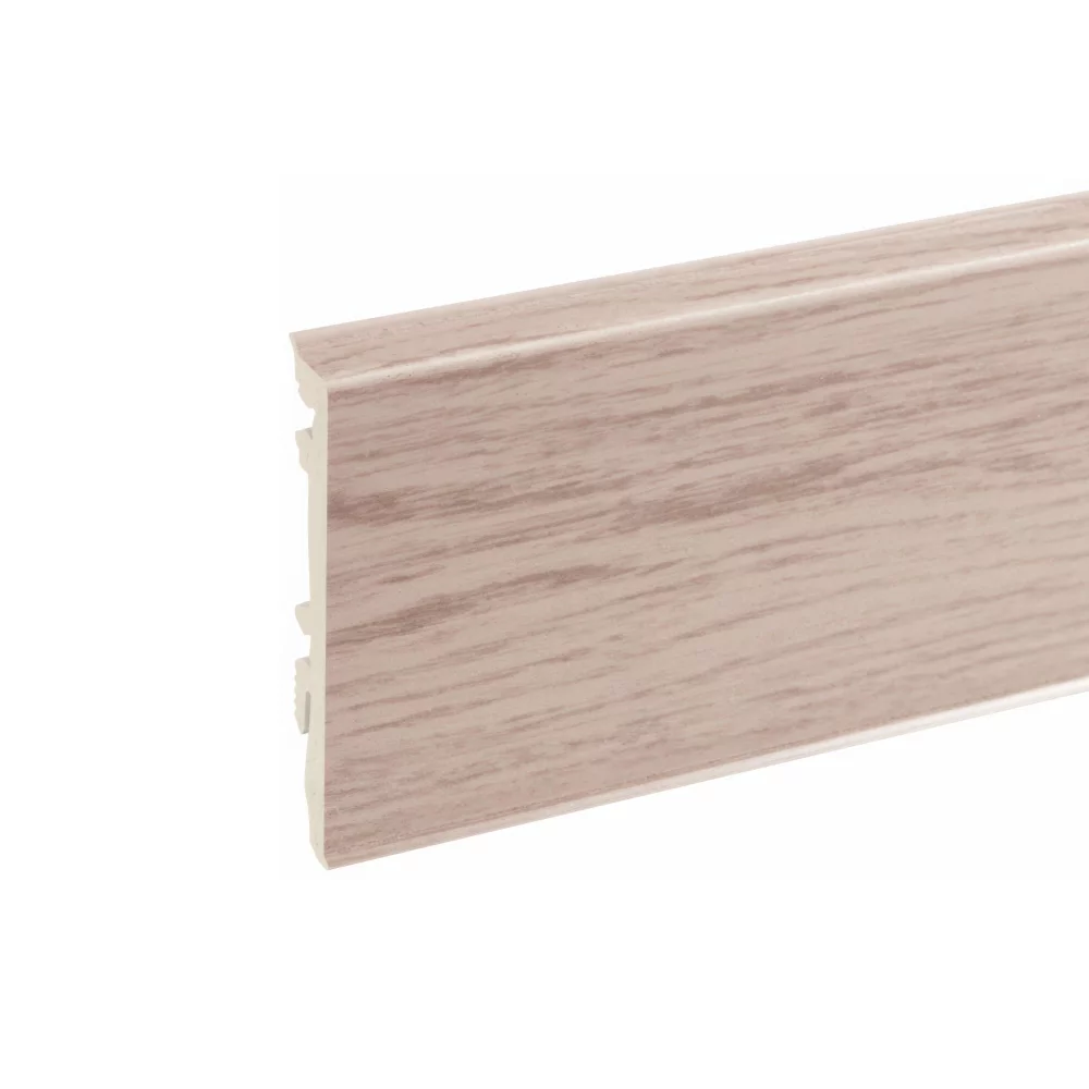 Cezar MASTERLINE 80 PVC skirting board, chalk brown (467), 81.5 x 17.2 x 2200 mm