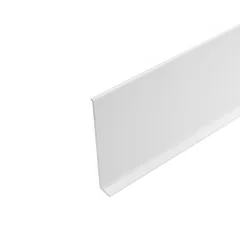 Lišta soklová Cezar LP80 Biela RAL9003 celohliníková 80x10x2500 mm