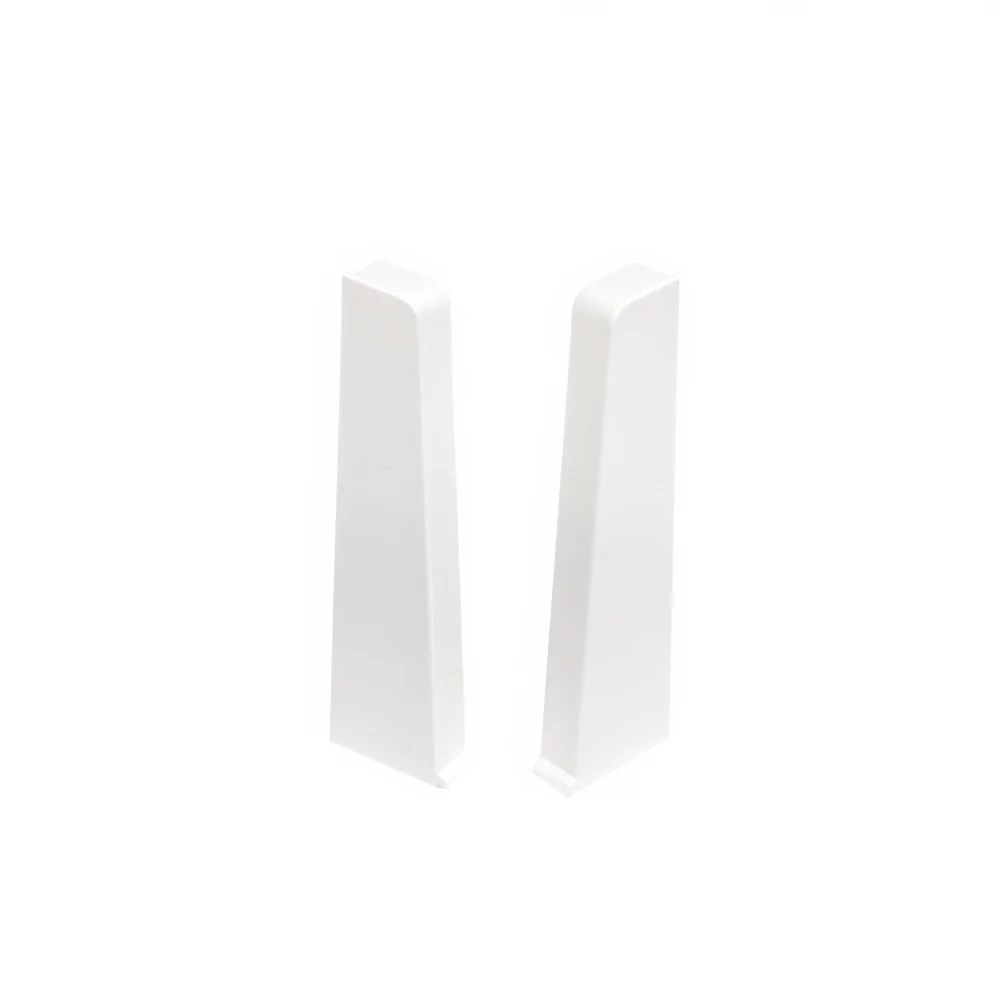 Cezar Hi Line Prestige 75 White Gloss (RAL 9003) – Left and right end pieces (1 pack = 1 left + 1 right)