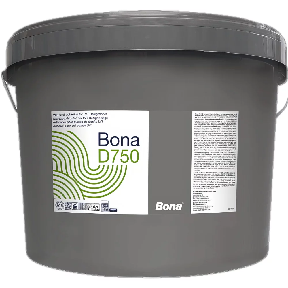 Lepidlo Bona D750, 6 kg 1-zložkové disperzné s vláknami, na PVC a Vinyl