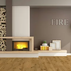 Parador Trendtime 8 Dub Savanna 1751111 fa padló a kandallós nappaliban