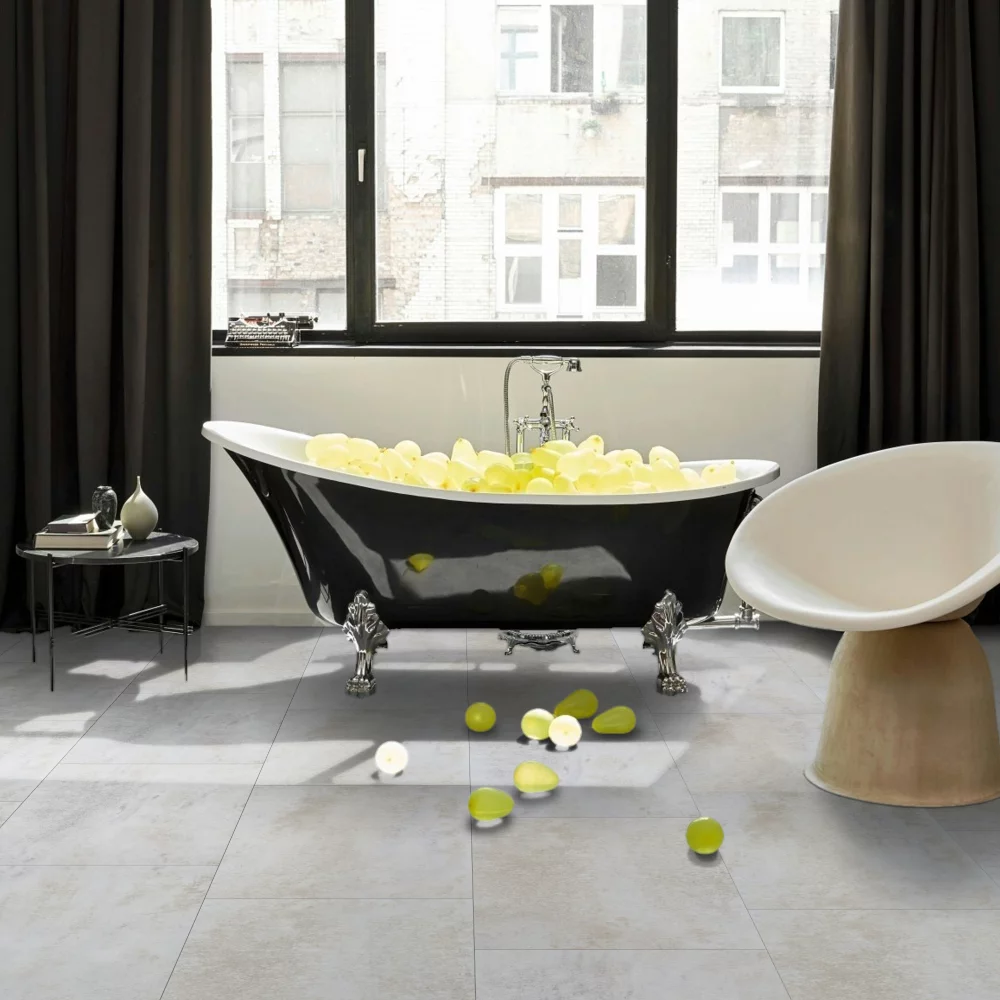 Parador Trendtime 5 Dolomit White 1750856 vinyl flooring in the bathroom