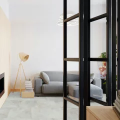 Vinylová podlaha Parador Trendtime 5 Mramor Abbey biely 1750862 v obývačke