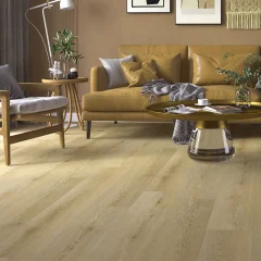 SolidStepADVANCE Natural Oak Terra ST1002 composite flooring in a living room with a sofa