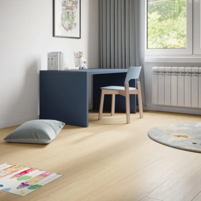 Laminátová podlaha SolidStep Living Aqua Dub Flow ST31 v detskej izbe