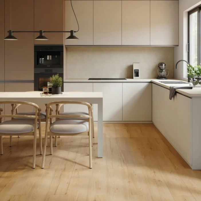 Laminátová podlaha SolidStep Living Aqua Dub Maris ST34 v kuchyni