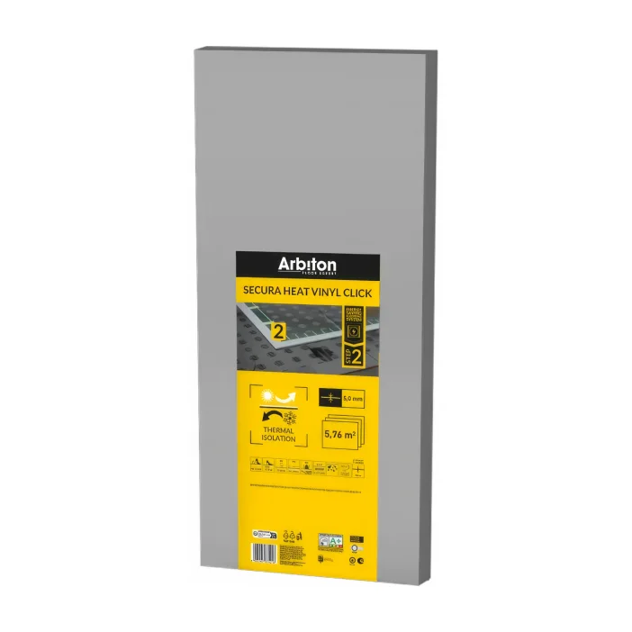 ARBITON underlay SECURA HEAT VINYL CLICK 5mm XPS – Energy Saving Floor System